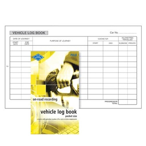 Zions PVLB Pocket Vehicle Log Book 180x110mm 64 Page