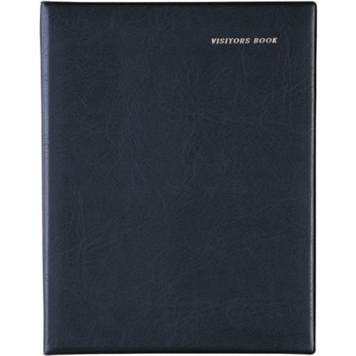 Debden 2820 Visitors Book A4 Short Wiro 64 Leaf Black