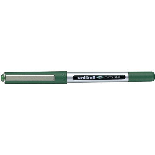 Uni-Ball UB150 Eye Rollerball Pen Micro 0.5mm Green Pack of 12