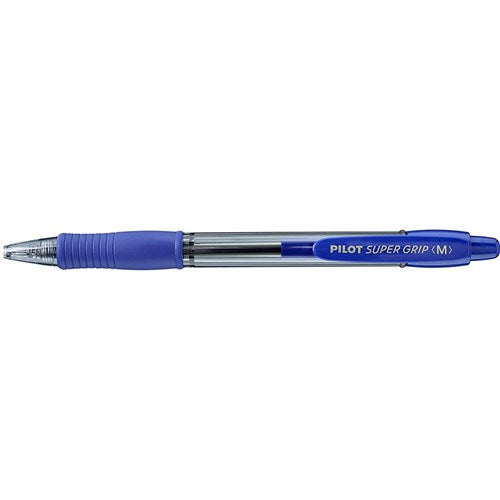 Pilot BPGP-10R Supergrip Pen Retractable Medium 1mm Blue