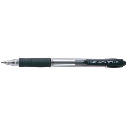 Pilot BPGP-10R Supergrip Pen Retractable Fine 0.7mm Black BOX12