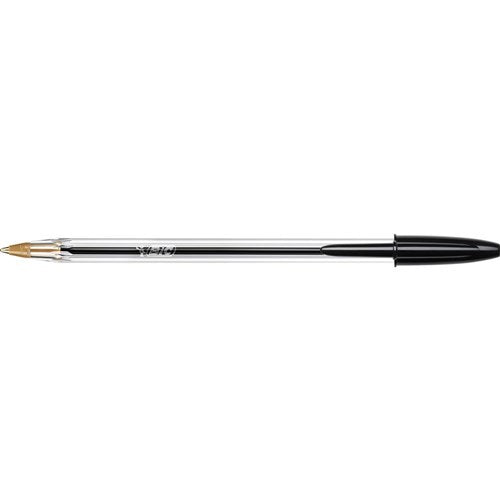 Bic Cristal Original Ballpoint Pen Medium 1mm Black BOX12