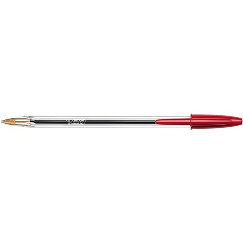 Bic Cristal Original Ballpoint Pen Medium 1mm Red BOX12