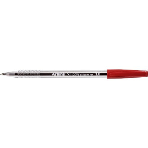 Artline 8210 Smoove Ballpoint Pen Medium 1mm Red PACK12