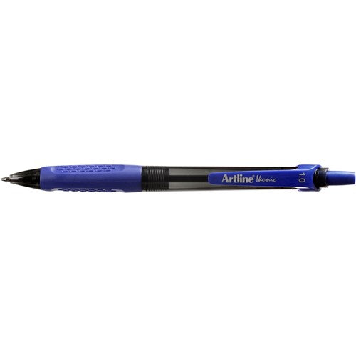 Artline 8410 Ballpoint Pen Retractable Grip Medium 1mm Blue PACK12