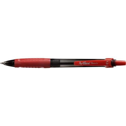 Artline 8410 Ballpoint Pen Retractable Grip Medium 1mm Red PACK12