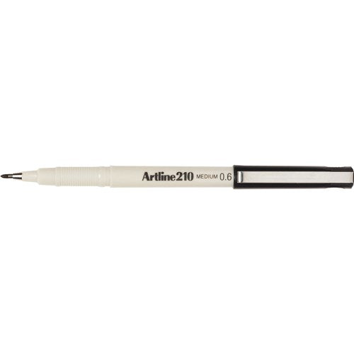 Artline 210 Fineliner Pen Medium 0.6mm Black | Better Office