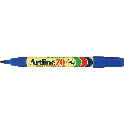 Artline 70 Permanent Marker Bullet 1.5mm Blue BOX12