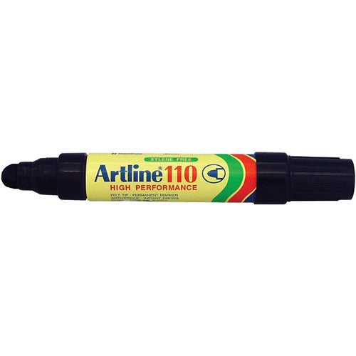 Artline 110 Jumbo Permanent Marker Bullet 4mm Black