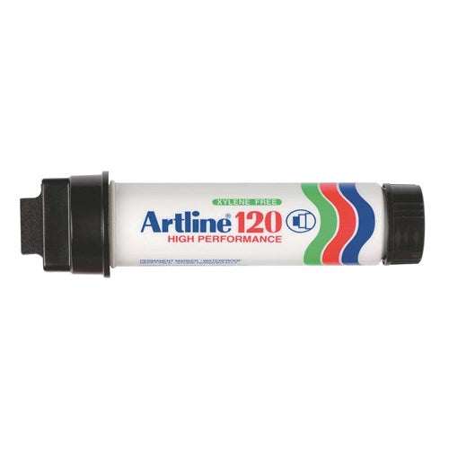 Artline 120 Jumbo Permanent Marker Broad Wedge 20mm Black