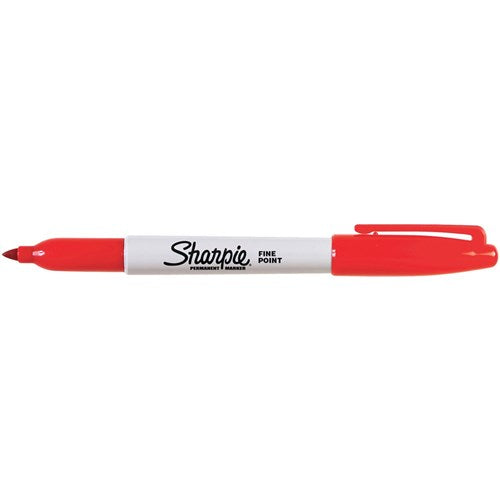 Sharpie Fine Point Marker Permanent 1.0mm Fine Red BOX12 | Better Office