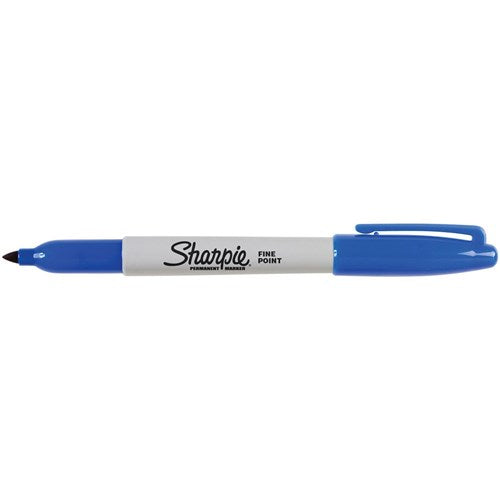 Sharpie Fine Point Marker Permanent 1.0mm Fine Blue BOX12