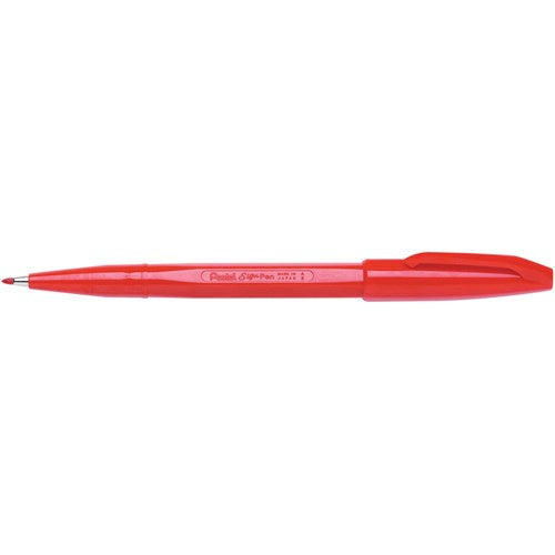 Pentel S520 Sign Pen Fibre Tip 0.8mm Red