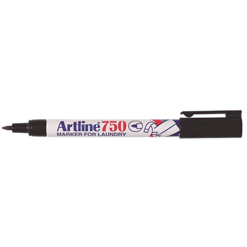 Artline 750 Laundry Marker Bullet 0.7mm Black BOX12 | Better Office