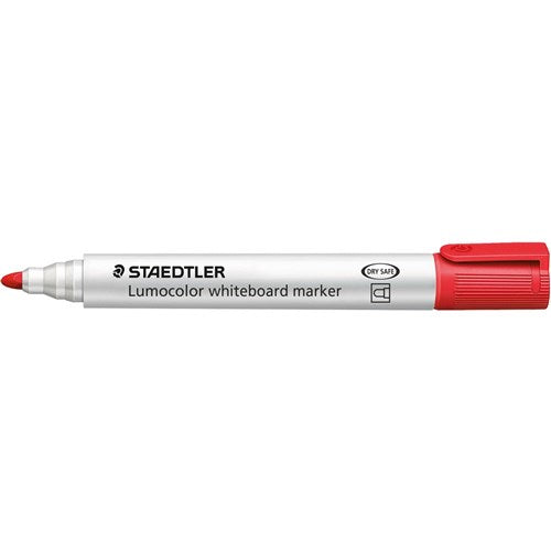 Staedtler 351 Lumocolor Whiteboard Marker Bullet 2mm Red PACK10