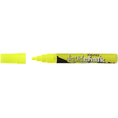 Texta Liquid Chalk Marker Wet Wipe Bullet 4.5mm Yellow