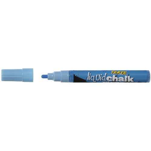 Texta Liquid Chalk Marker Wet Wipe Bullet 4.5mm Blue