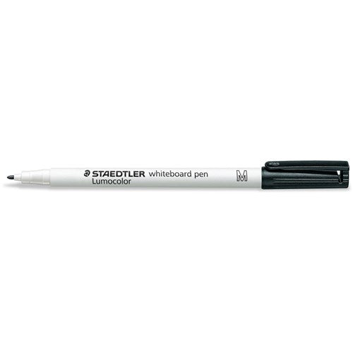 Staedtler 301 Lumocolor Whiteboard Marker Bullet 1mm Black PACK10