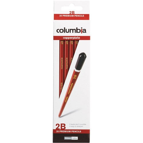 Columbia Copperplate Lead Pencils Hexagon 2B Pack Of 20 | Better Office