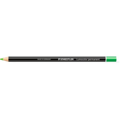 Staedtler 108 Lumocolor Glasochrom Permanent Pencil Green BOX12 | Better Office