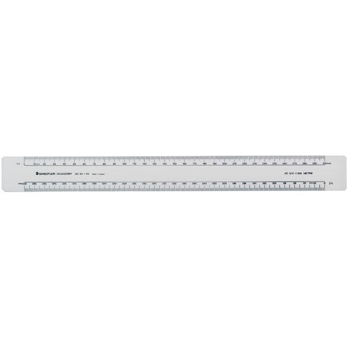 Staedtler Academy Scale Ruler Front 1:11:2 Back 1:51:10 | Better Office