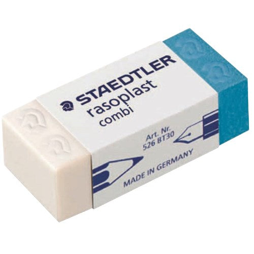 Staedtler Rasoplast Eraser 43x19x13mm Medium  Combi Ink & Pencil PACK30