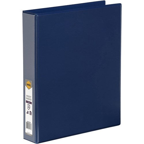 Marbig Clearview Insert Binder A4 3D Ring 38mm Blue