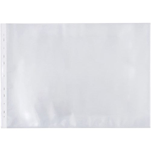 Marbig Sheet Protectors A3 Heavy Duty Ultra Clear Landscape Box Of 100