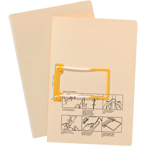 Avery Tubeclip File Foolscap Buff Plain BOX20