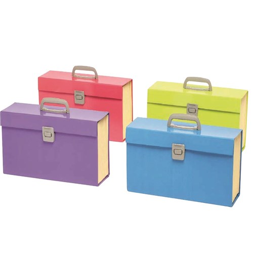 Marbig Expanding Carry File A-Z Index With Handle Assorted Summer Colours | Better Office