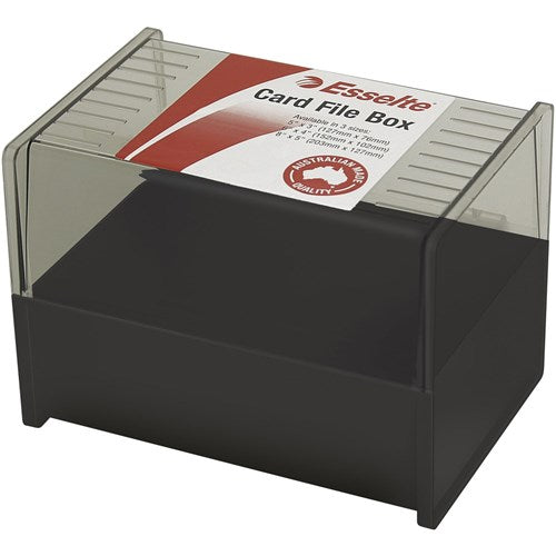 Esselte SWS Card File Box 102 x 152mm Black