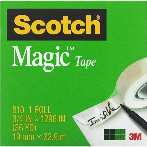 Scotch 810 Magic Tape 19mmx32.9m | Better Office