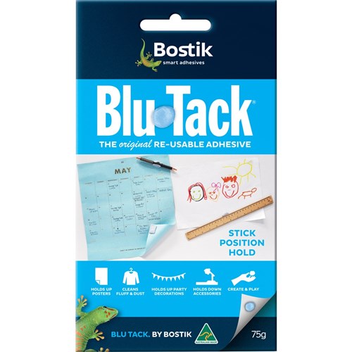 Bostik Blu-Tack 75gm Blue Compact Pack