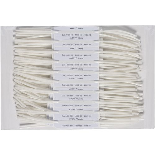 Avery Tubeclip File Base Self Adhesive Base Only White Box Of 100