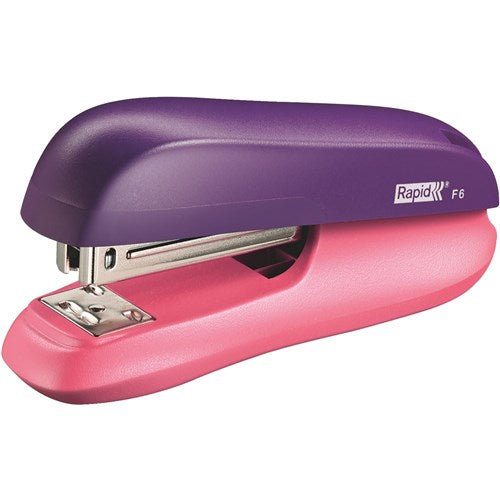 Rapid F6 Stapler Half Strip Purple And Apricot | Better Office