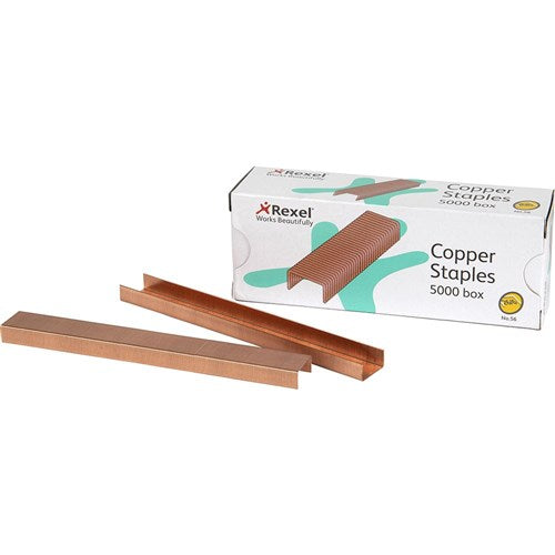 Rexel Copper Staples No.56 26/6 Box Of 5000 | Better Office