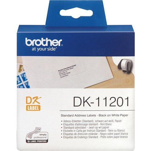 Brother DK-11201 Standard Address Labels 29 x 90mm 400 Lables White