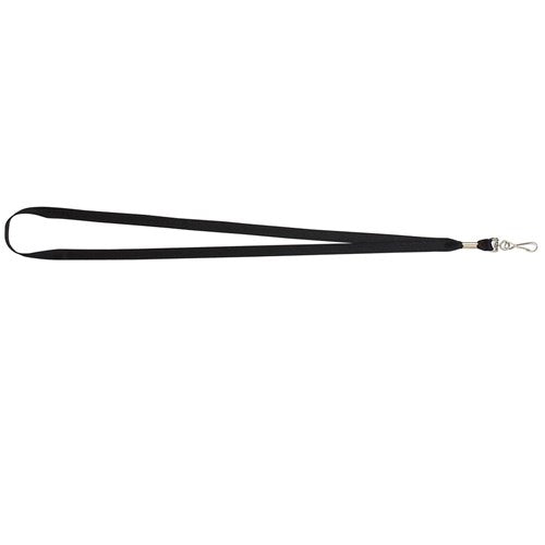 Rexel Lanyards 520mm With Swivel Clip Black Pack Of 10 | Better Office