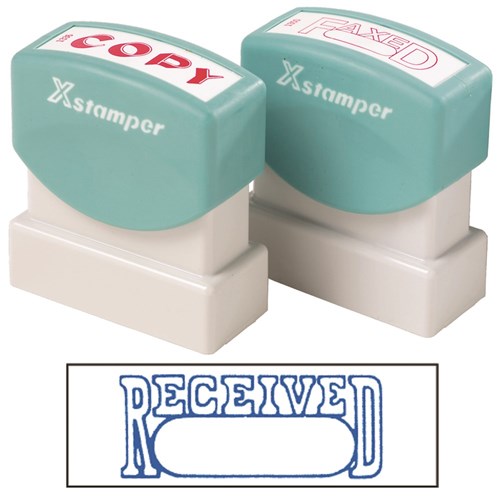 XStamper Stamp CX-BN 1203 Received/Date Blue