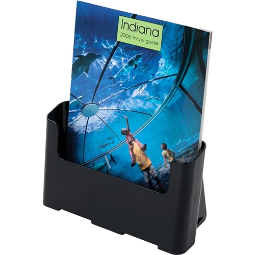 Deflecto Brochure Holder A4 Sustainable Office 60% Recycled Black