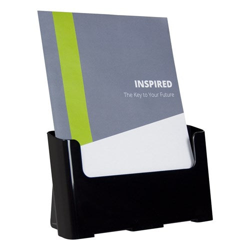 Deflecto Brochure Holder A4 Sustainable Office 60% Recycled Black | Better Office