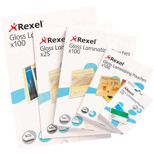 Rexel Laminating Pouches A4 125 Micron Gloss Pack Of 100