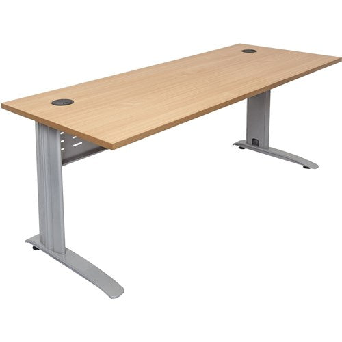 Rapidline Rapid Span Straight Desk 1200W x 700D x 730mmH Beech/Silver