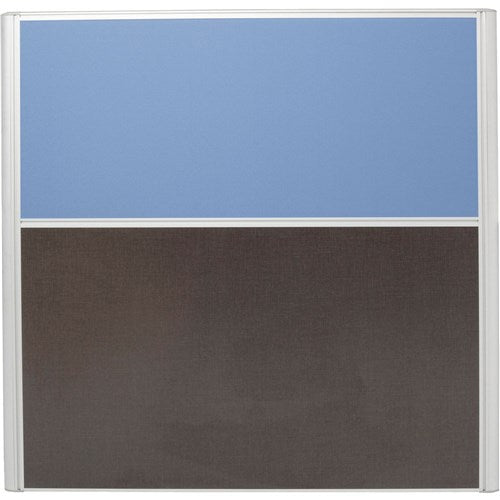 Rapidline Rapid Screen 1200W x 30D x 1250mmH Blue Fabric / Ironstone Base | Better Office