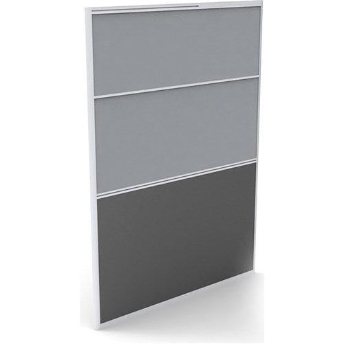 Rapidline Rapid Screen 1200W x 30D x 1650mmH Grey Fabric / Ironstone Base | Better Office