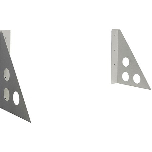 Rapidline Rapid Screen Accessory Shelf Brackets Set of 2 Silver Grey | Better Office