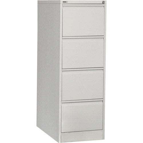 Rapidline Go Vertical Filing Cabinet 4 Drawer 460W x 620D x 1321mmH Silver Grey