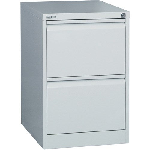 Rapidline Go Vertical Filing Cabinet 2 Drawer 460W x 620D x 705mmH Silver Grey | Better Office