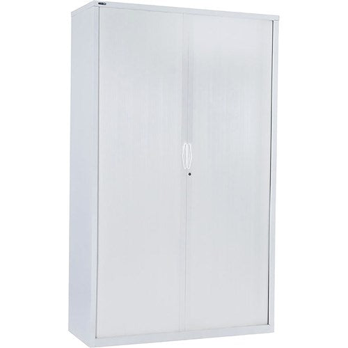 Rapidline Go Tambour Door Cupboard No Shelves Included 1200W x 473D x 1981mmH White