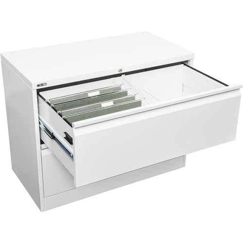 Rapidline Go Lateral Filing Cabinet 2 Drawer 900W x 473D x 705mmH White